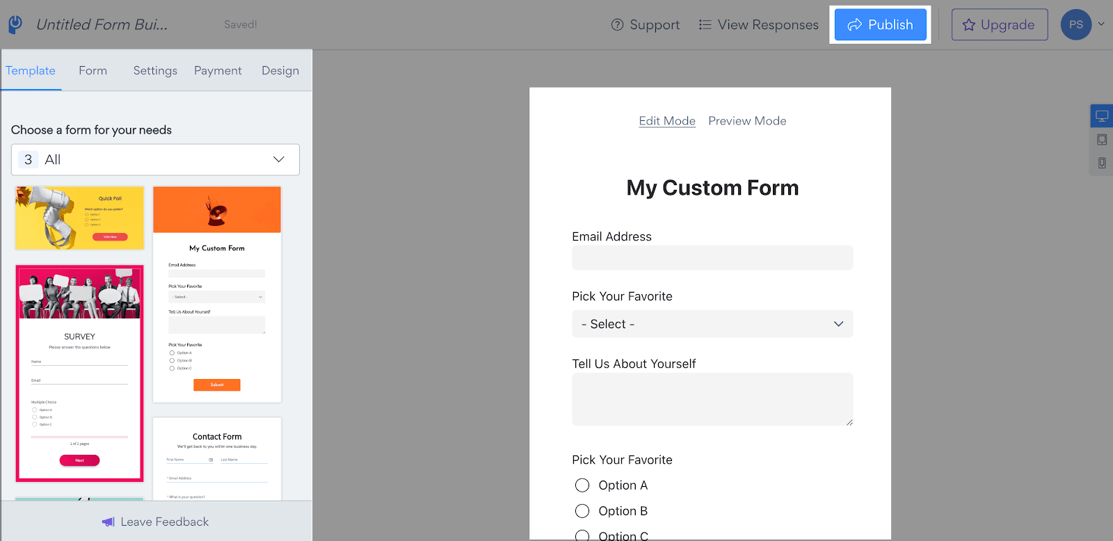 Create Advanced Contact Form with POWR Form Builder Elements